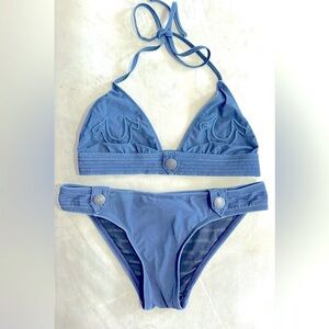 True Religion Runway Bikini Collection!! Blue, Size Small